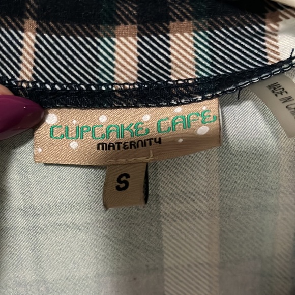 Cupcake Cafe Maternity one green one red 3/4 sleeve small - Picture 5 of 6